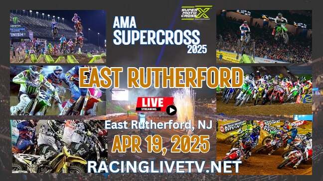 (East Rutherford) Monster Energy AMA Supercross Live Stream 2025: Race Replay